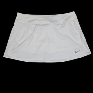 Nike Dri Fit Athletic White Skort Women's Size XL Excellent Condition
